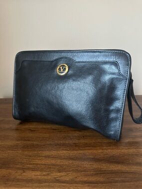 Valentino Garavani Vintage Black Clutch